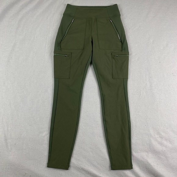 Athleta Pants - Athleta Womens Headlands Hybrid High Rise Cargo Tight Leggings 2 green Hiking